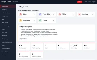 DeePress CMS - The fast news website CMS for Google News & Discover screenshot