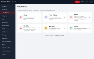 DeePress CMS - The fast news website CMS for Google News & Discover screenshot