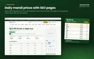DeeKrishi CMS - Best Agriculture News CMS screenshot