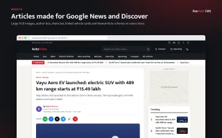 DeeAuto CMS : Automobile news CMS, No WordPress needed. screenshot