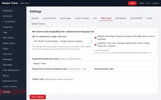 DeePress CMS - The fast news website CMS for Google News & Discover screenshot