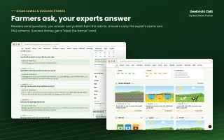 DeeKrishi CMS - Best Agriculture News CMS screenshot