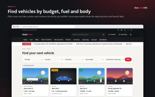 DeeAuto CMS : Automobile news CMS, No WordPress needed. screenshot