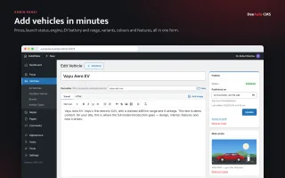 DeeAuto CMS : Automobile news CMS, No WordPress needed. screenshot